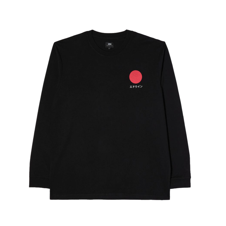 Japanese Sun T-Shirt Long Sleeve Black